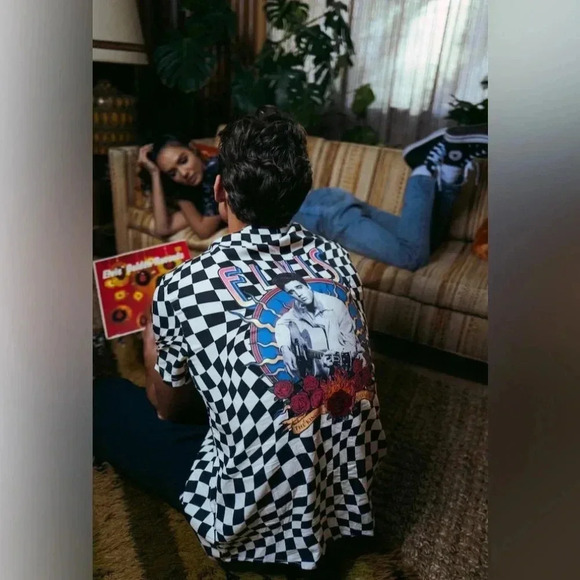 Elvis Presley x Shoe Palace | Checkered  Button Down - Picture 6 of 14